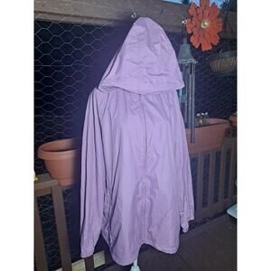 Vintage L.L Bean Women’s Windbreaker Jacket Hoodie Womens 2X Lilac